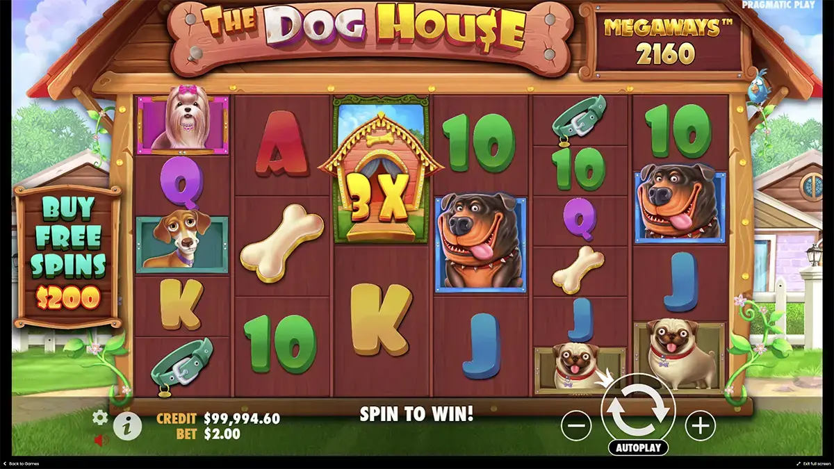 Игра в демо слот Dog house Megaways