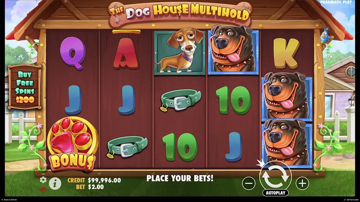 Особенности демо слота the Dog house Multihold